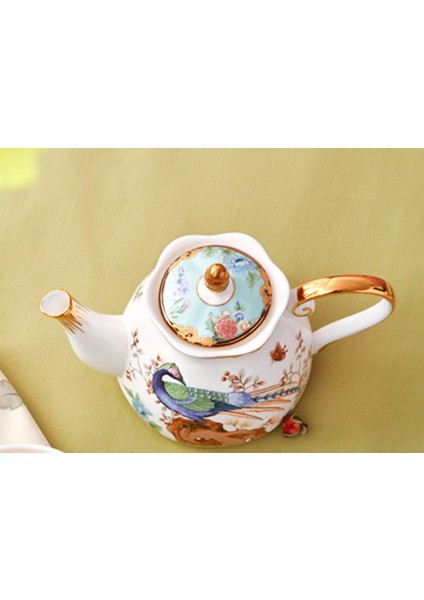 Teaware Setleri Kemik Çini Çay Seti Çin Tarzı Seramik Çay Potu Set Çaydanlık + Çay Bardağı ve Tabağı Set Kahve Fincanı ve Tabağı Set Sıcak | Teaware Takımları