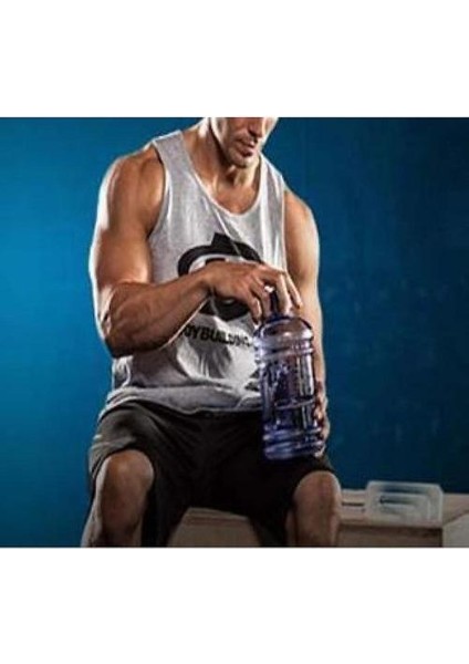 Petg2.2l Gym Taşınabilir Su Şişesi (Siyah)