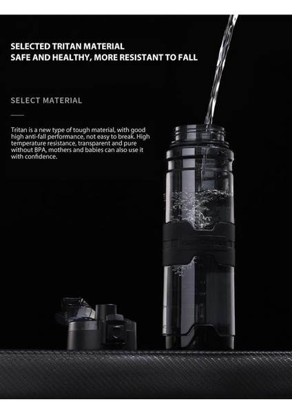 1500 ml Plastik Spor Su Şişesi Uzay Isıtıcısı Açık Bisiklet Drinkware Spor Çalkalayıcı Su Şişesi Çevre Dostu Waterbottle | Su Şişeleri (Mavi) fiyatları