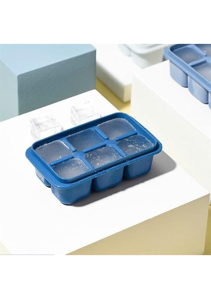 12 cm Mini Silikon Buz Küpü Tepsiler 2 Paket 6 Kare Küpler Tepsi Başına Viski, Kokteyller, Çorbalar, Bebek Maması ve Dondurulmuş Muamele Için Ideal |