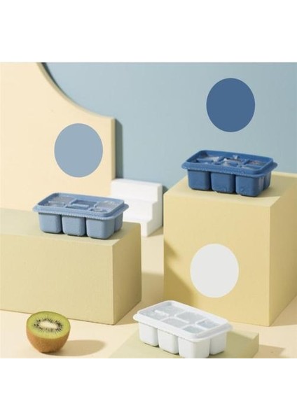 12 cm Mini Silikon Buz Küpü Tepsiler 2 Paket 6 Kare Küpler Tepsi Başına Viski, Kokteyller, Çorbalar, Bebek Maması ve Dondurulmuş Muamele Için Ideal |