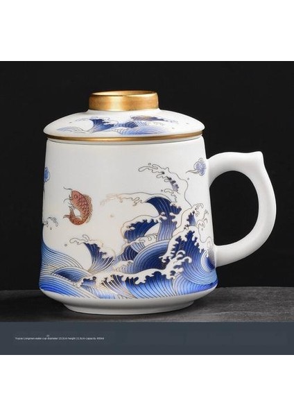 Seramik Whiteware Çay Kupası Seramik Çay Ayrımı Koyun Yağ Yeşim Kemer Filtre Ofis Kupası Çay Kupası Seramik Çay Polonları Çay Seti Dükkanı | Çay Polonları fiyatları