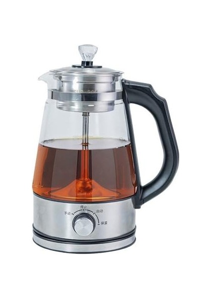 1l Elektrikli Su Isıtıcısı Kahve Çay Makinesi Siyah Pu 'er Cam Çay Makinesi Otomatik Buhar Sprey Çaydanlıklar Su Isıtıcılar Sağlık | Elektrikli Su Isıtıcılar