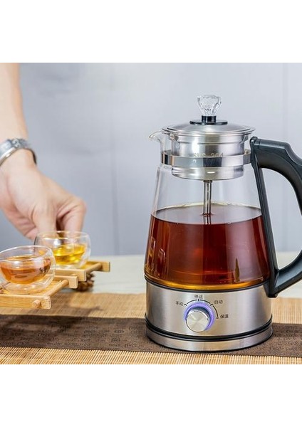 1l Elektrikli Su Isıtıcısı Kahve Çay Makinesi Siyah Pu 'er Cam Çay Makinesi Otomatik Buhar Sprey Çaydanlıklar Su Isıtıcılar Sağlık | Elektrikli Su Isıtıcılar fiyatları
