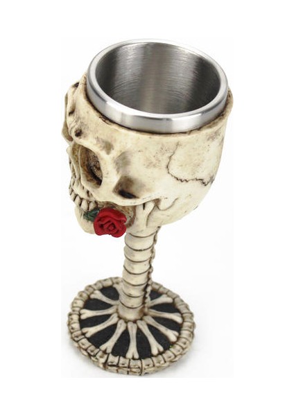 Gül Kafatası Gotik Şarap Kadehi Gotik Romantizm Temalı Kadehi Retro Paslanmaz Çelik Reçine Şarap Kupası En Iyi Doğum Günü Cadılar Bayramı Hediye | Şarap Kadehleri modelleri