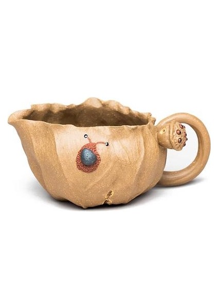 Yixing Zisha Ham Cevcut Damla Yamacı Çamur Biyonik Lotus Yaprak Fairway Bardak Tüm Manuel Çay Seti Lotus Eğlenceli Kamu Kupası Çay Masası Süsler | Teacups