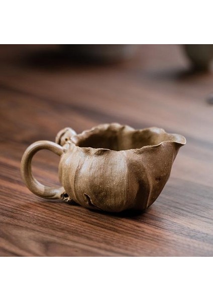 Yixing Zisha Ham Cevcut Damla Yamacı Çamur Biyonik Lotus Yaprak Fairway Bardak Tüm Manuel Çay Seti Lotus Eğlenceli Kamu Kupası Çay Masası Süsler | Teacups fiyatları
