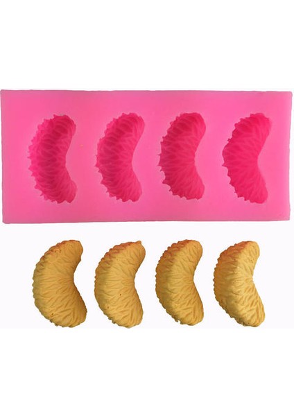 Yeni 4-Delik Turuncu Et Styling Mousse Kalıp - 2 Adet