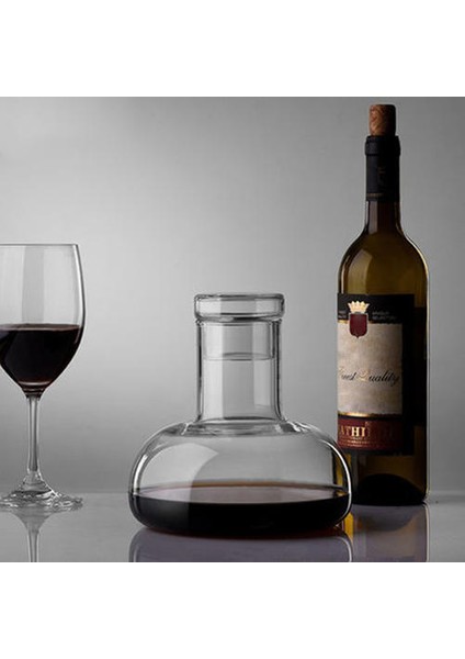 El Yapımı Kristal Kırmızı Şarap Brandy Şampanya Gözlük Çetaltıcı Şişe Sürahi Aile Bar ile Kalınlaşmış Duvar Kapak | Şarap Kadehleri