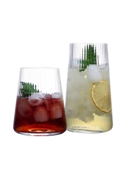 Set 2 Yaratıcı El Yapımı Üflemeli Kurşun Ücretsiz Kristal Highball Gözlük Bar Suyu Içecekler Visipeyler | Highball Cam