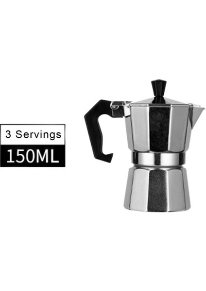150 ml Kahve Makinesi Alüminyum Mocha Espresso Percolator Pot Kahve Makinesi Moka Pot Stopetop Kahve Makinesi | Kahve Tencereler