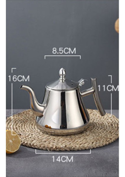 Kalın Paslanmaz Çelik Demlik Çay Potu ile Demlik Kahve Pot Indüksiyon Ocak Çay Su Isıtıcısı Su Kettle | Çaydanlıklar