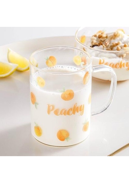 Tatlı Cam Bardaklar Meyve Salatası Kase Kahvaltı Yemek Kahve Kupa Bardak Seti Kız Hediye Mutfak Vaso Ev Drinkware DF50BL | Bira Steins