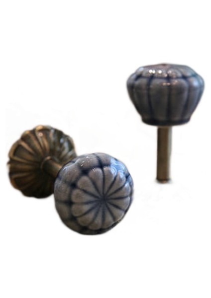 1 Çift Vintage Kabak Dekoratif Kanca Seramik Duvar Kanca Bluecoon Askıları Rustik Kanca Seramik Perde Kravat Sırtları Kanca | Robe Hooks