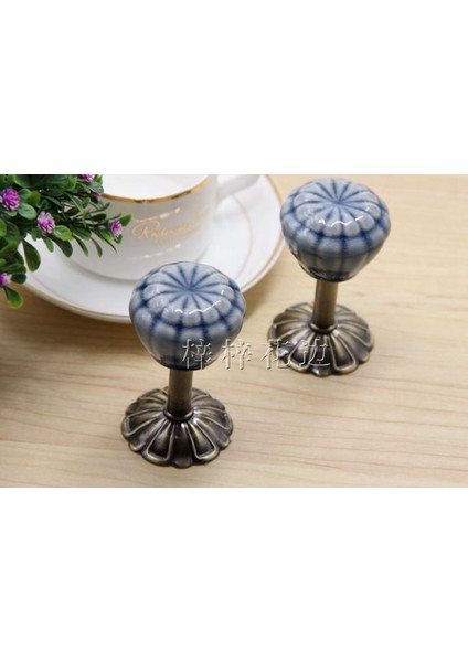 1 Çift Vintage Kabak Dekoratif Kanca Seramik Duvar Kanca Bluecoon Askıları Rustik Kanca Seramik Perde Kravat Sırtları Kanca | Robe Hooks indirimleri