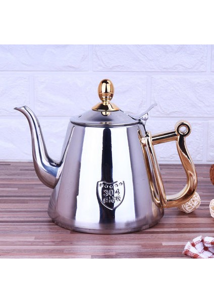 1.2l Indüksiyon Ocak Güvenli Paslanmaz Çelik Çay Su Isıtıcısı Infuser Home Mutfak Malzemeleri ile Çaydanlık | Çaydanlıklar