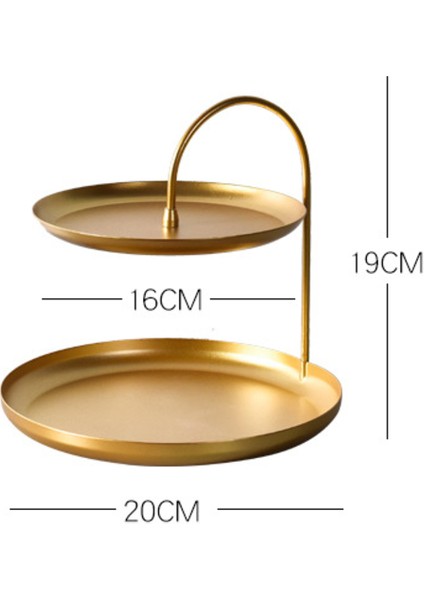 Metal Depolama Tepsisi Sundries Kolye Bilezik Takı Kozmetik Izle Ekran Plakası Anahtar Tutucu Masaüstü Organizatör Araçları Ev Dekor | Depolama Tepsileri (Iki Katmanlar)(Yurt Dışından) indirimleri