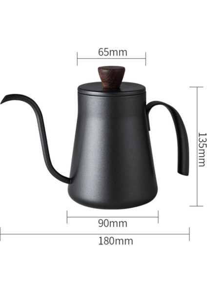 Kahve Pot 400 ml Damla Su Isıtıcısı Çay Potu Yapışmaz Gıda Sınıfı Paslanmaz Çelik Gooseneck Damla Su Isıtıcısı Kuğu Boyun Ince Ağız Kapaklı | Ceza Salonları(Yurt Dışından) indirimleri