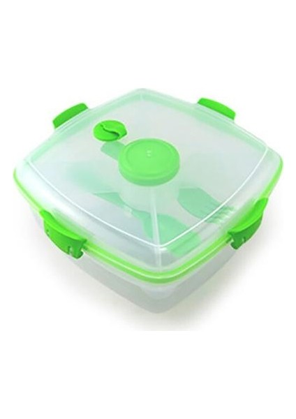 Plastik Öğle Yemeği Kutusu Gıda Konteyner Taşınabilir Mutfak Depolama Organizasyon Öğrenci Çocuklar Lunchbox Sebze Meyve Pirinç Salatası | Öğle Yemeği Kutuları (Yeşil)