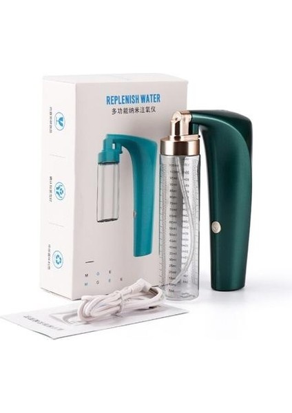 0.0012MM Yüksek Basınç Nano Sprey Yüz Vapur 105 ml Nokta Temizleyici Nano Yüz Su Oksijen Enjeksiyon Enstrüman Airbrush | Ev Kullanımı Güzellik Cihazları