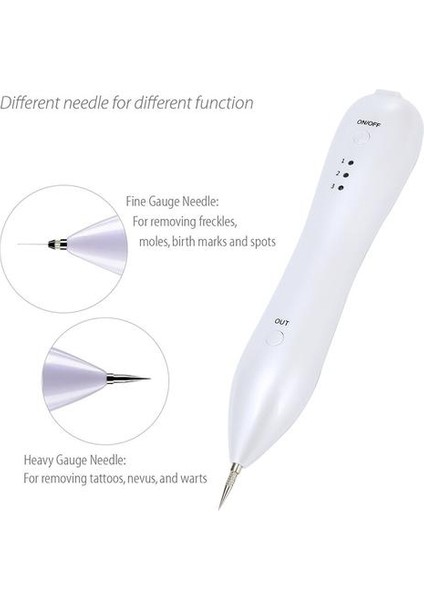 Güzellik Yıldızı Lazer Çilek Mole Sökücü Dövme Dark Spot Wart Tag Çil Yüze Sırcı Kaldırma Kalem Yüz Cilt Bakımı Güzellik Makinesi | Nokta Çıkarma Kalem | Güzellik Lazer Cilt Kalem (Beyaz) fırsatları