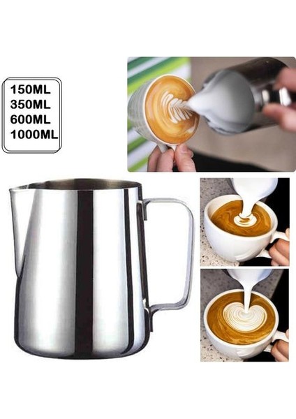 Paslanmaz Çelik Süt Kiralama Sürahi Espresso Kahve Kupa Sürahi Barista Zanaat Kahve Cappuccino Bardak Latte Pot Mutfak Aracı | Kahve Tencereler(Yurt Dışından)