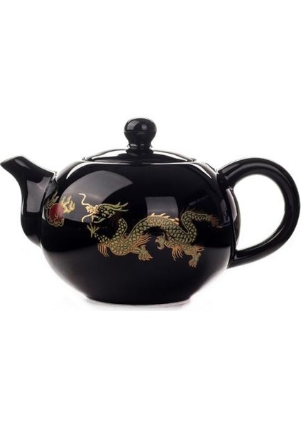 Çin Çaydanlık Porselen Kırmızı Düğün Çay Seti Hediyeler Kutlama Klasik Seramik Çin Kungfu Çay Kupası Su Isıtıcısı Infuser | Demlik Çay Kupası | Infüzyon Setinfüzer Çaydanlık