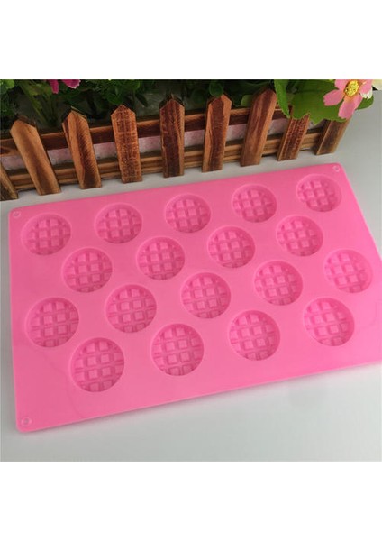 Yeni 18 Delikli Waffle Şeklinde Aromaterapi Alçı Kalıp - 2 Adet