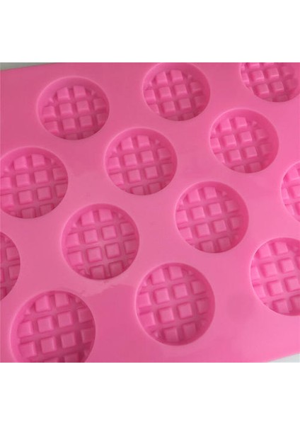 Yeni 18 Delikli Waffle Şeklinde Aromaterapi Alçı Kalıp - 2 Adet