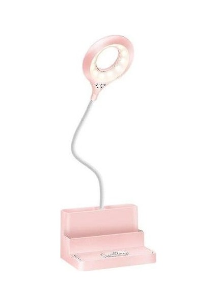 Lambalar 3 In1 LED USB Şarj Okuma Kitap Lambası Pembe