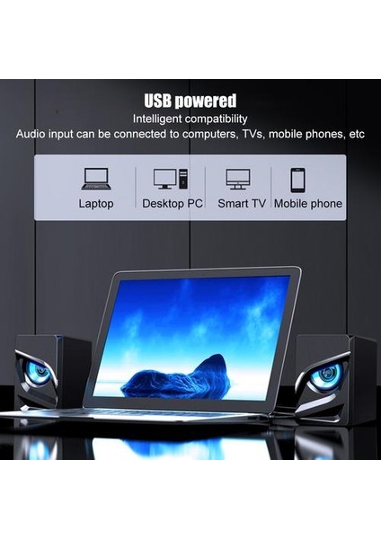 128 Masaüstü Mini USB 2.1 Subwoofer Yükseltme Bilgisayar Hoparlörü Cep Telefonu Dizüstü Küçük | Subwoofer