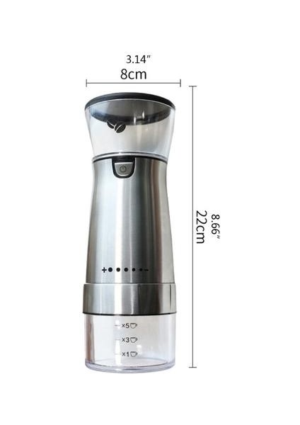 Seramik Burr Paslanmaz Çelik Akrilik Kahve Öğütücüler Elektrikli Taşınabilir Yavaş Değirmenler Özellikle Espresso Için Damlama Üzerinden Dökülme | Değirmenler fırsatları