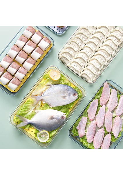1 Adet Sarı 2l Saklama Kutusu Yeni Frigeratör Şeffaf Yumurta Sebze Gıda Sınıfı Pet Plastik Kalınlaşmış Zaman Işleyişi Dondurulmuş Saklama Kutusu | Şişeler, Jars kutular