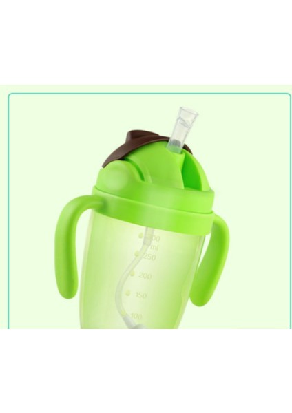 300ML Emme Besleme Şişeleri Bebekler Için Su Süt Şişesi Bebek Besleme Şişesi Bebek Tutaması Kolu ile Bebek Eğitimi | Kupalar (Yeşil) indirimleri