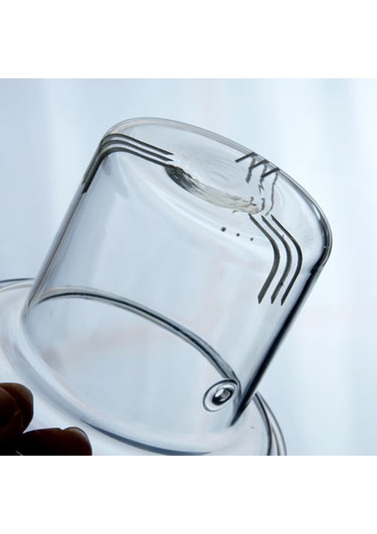 1 Adet Isıya Dayanıklı Cam Çaydanlık Ahşap Yan Kolu Kettle Şeffaf Çaydanlık Kaynar Çay Makinesi | Çaydanlıklar