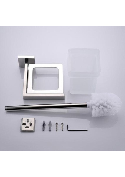 Tuvalet Fırçası Tutucu Banyo Aksesuarları ile Set Paslanmaz Çelik Temizleme Aracı Wc Fırça ve tutucu Seti Pratik Tuvalet Fırçası | Tuvalet Fırçası Tutucular