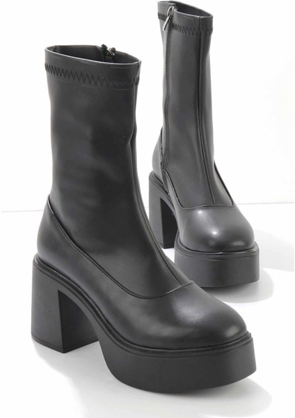 Siyah Kadın Bot & Bootie K02189063409