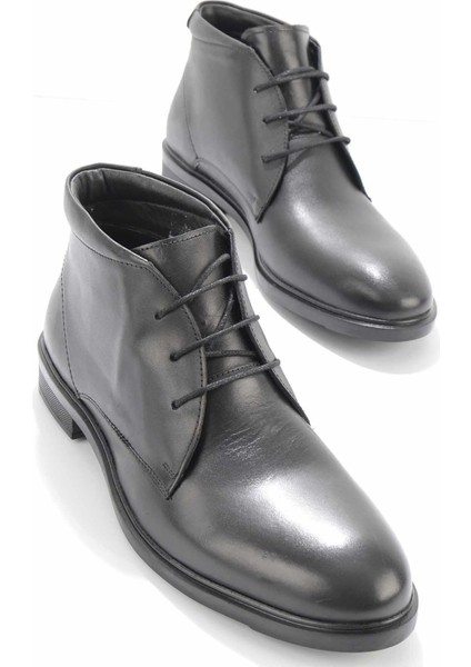 Siyah Leather Erkek Bot & Bootie E02549015003