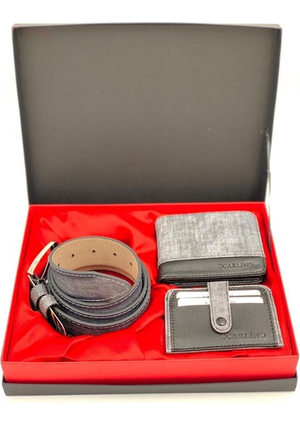 Sema Aksesuar Carlino Cüzdan Kemer Kartlık Set Erkek TYC00092043904