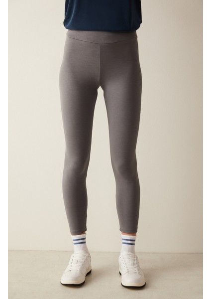 Gri Yüksek Bel Dar Paça Tayt fiyatları