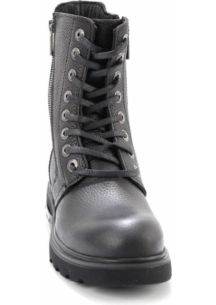 Black Deri Kadın Bot & Bootie HD0777063703