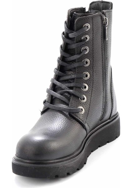 Black Deri Kadın Bot & Bootie HD0777063703