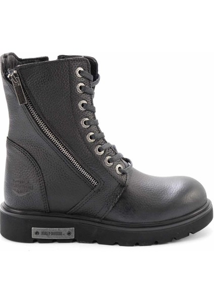 Harley Davidson Black  Deri Kadın Bot & Bootie HD0777063703