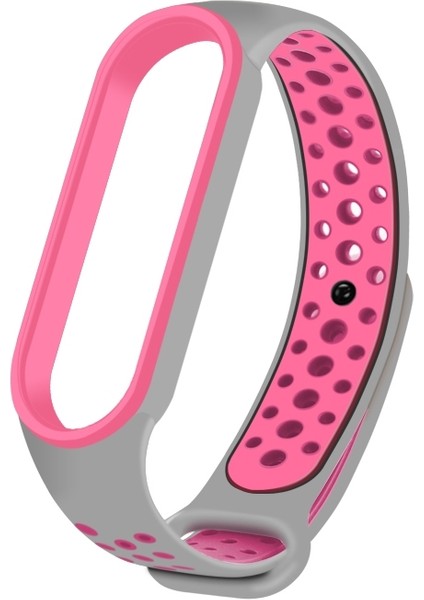 Xiaomi Mi Band 3 Için Delikli Spor Renkli Kayış-Kordon