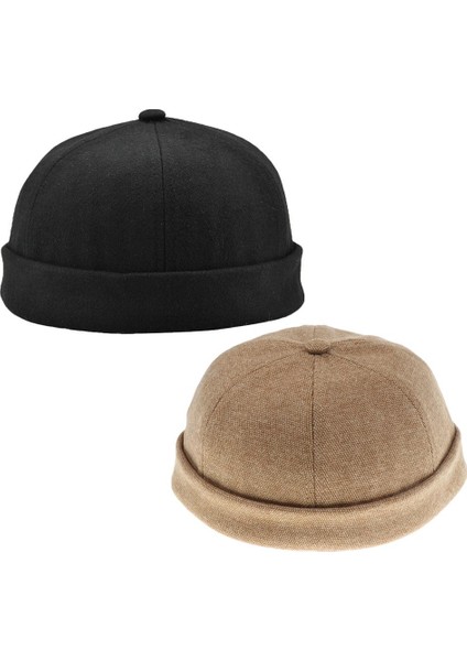 Moda Kafatası Kapağı Ev Sahibi Rulo Manşet Bere Şapka (Yurt Dışından)