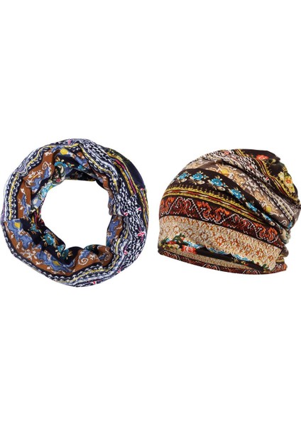 Şık Eğimli Esnek Beanie Eşarp(Yurt Dışından)