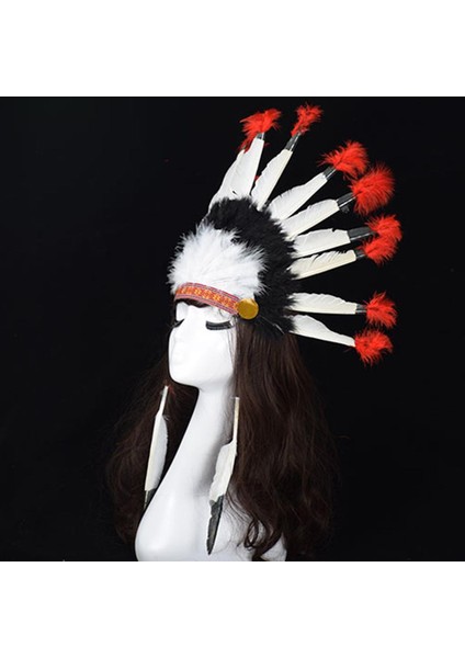 Parti Düğün Malzemeleri Için Yerli Hindistan Amerikan Tüy Headdress(Yurt Dışından) fırsatları