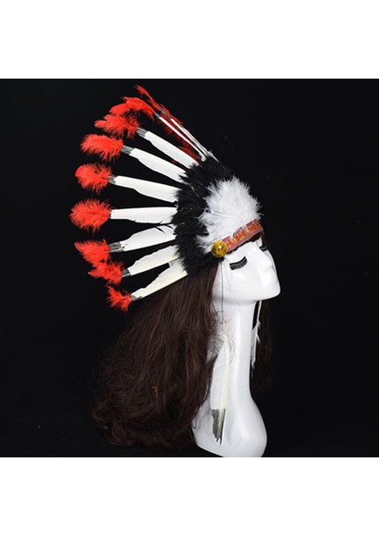 Parti Düğün Malzemeleri Için Yerli Hindistan Amerikan Tüy Headdress(Yurt Dışından) indirimleri