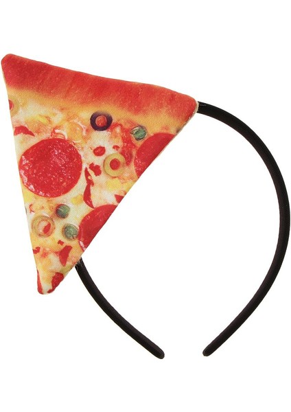 Pizza Yemek Headband Süslü Elbise Festivali Partisi Eğlenceli Saç Aksesuar Headdress(Yurt Dışından)