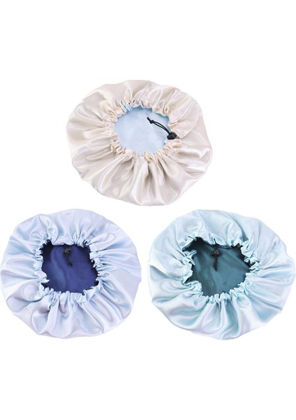 3pcs Kadın Bonnet Tersinir Ayarlanabilir Uyku Saç Kapağı (Yurt Dışından)